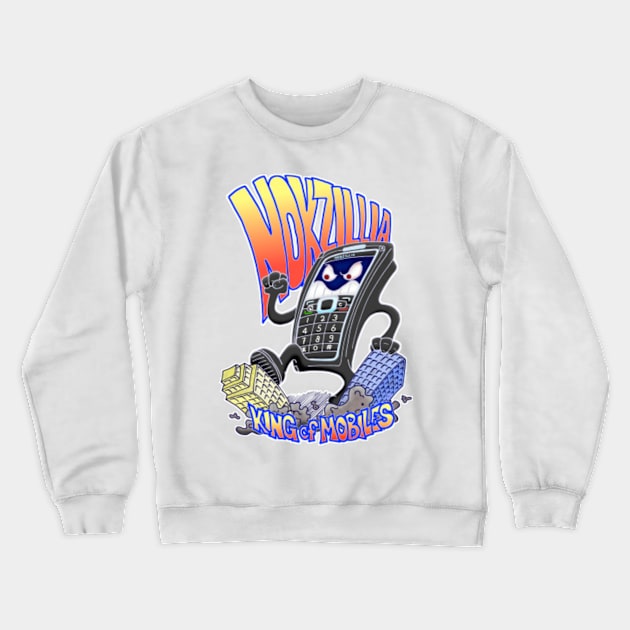 Nokzillia King of Mobiles Crewneck Sweatshirt by Andres7B9